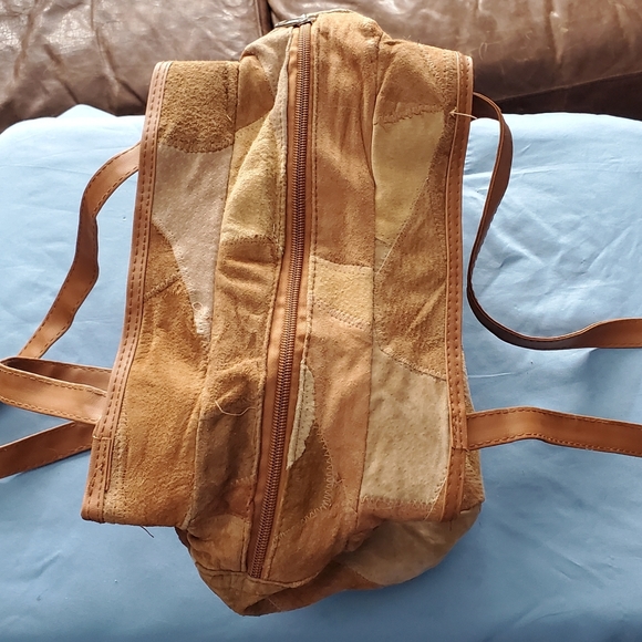 Suede Patchwork Handbag, Large Capacity, Multiple Pockets - Picture 3 of 13